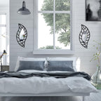 Roowest 2 Pcs Decorative Mirror Wall Decor Leaf Teardrop Mirror Wall Mounted - Image 4