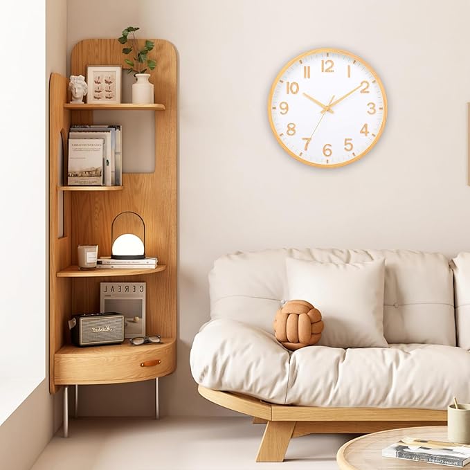 Wall Clocks Battery Operated 12 inch Modern Wall Clock, Silent Non Ticking Wall - Image 8