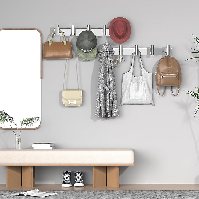 VAEHOLD Hat and Coat Wall Mount Rack - Image 3