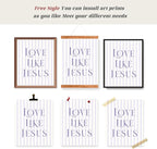 LARTSFRO Coquette Purple Bow Jesus Wall Art Decor Posters, Inspirational Bible - Image 4