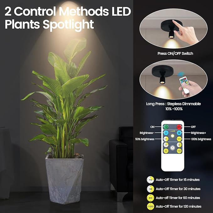 HAMVIDNE LED Spotlights, Rechargeable Battery Picture Lights, Uplighting Indoor - Image 3