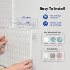 Keepo Peg Board Wall Organizer – Plastic Pegboard Panels, Modular Peg Board - Image 6
