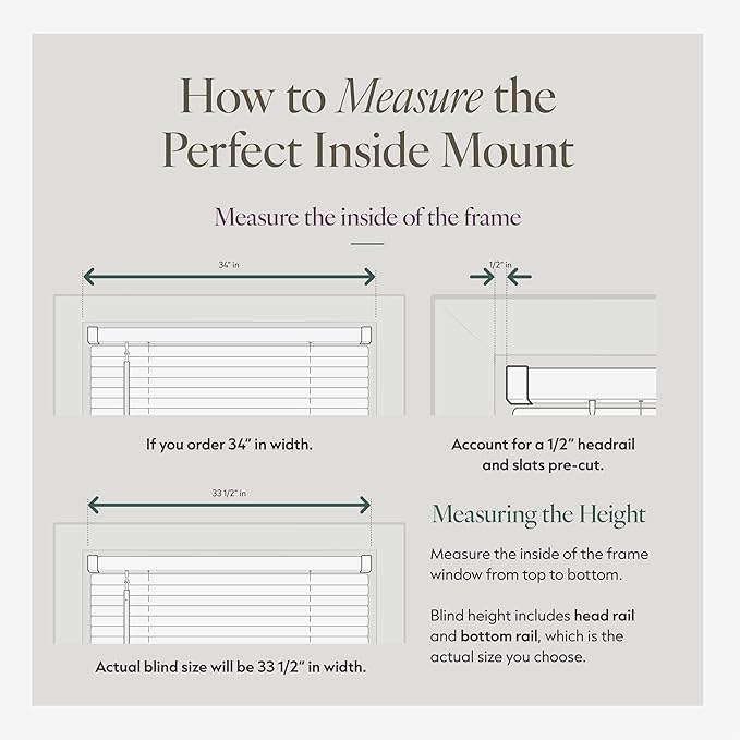 CHICOLOGY Cordless Mini Blinds for Indoor Windows, 41.5" W x 48" H, Light - Image 8