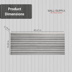 Wall!Supply Ultralight Linari Modern Grey EPS Foam Faux Wood 3D Wall Panels - Image 5