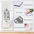 JUNEBRUSHS 3 Pack Self Adhesive Acrylic Mirrors, 20 x 24 Inch Full Length - Image 7