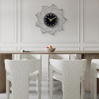 22 Inch Flower Wall Clock, Silent Non-Ticking Battery Operated Modern - Image 4