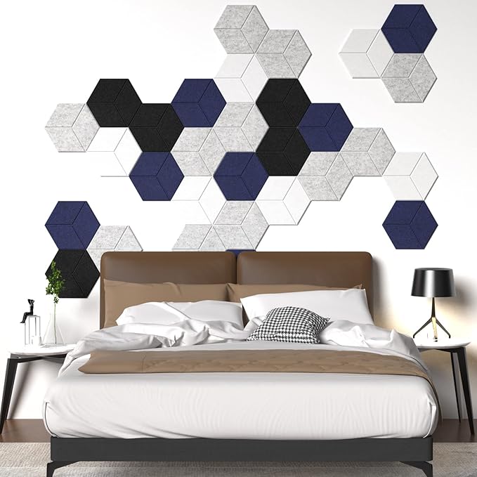 12 Pack Self-adhesive Acoustic Panels 12" X 10" X 0.4" -Sound Proof Foam Panels - Image 7