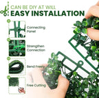 Grass Wall 24 Pack 10"x10" Artificial Boxwood Hedge Wall Panels, Privacy Hedge - Image 4