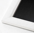 Small Rustic White Bathroom Mirror, 11.8x15.8inch Wooden Frame Rectangle Wall - Image 6