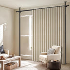 100% Blackout Room Divider Curtains Sets Beige W100 x L96 in, 1 Panel Curtain - Image 7