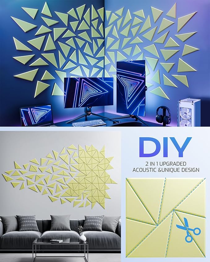12 Pack Acoustic Panels, Sound Proof Foam Panels - Image 5