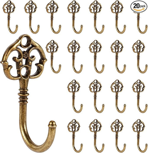 20 PCS Vintage Decorative Wall Hooks, Bohemian Decorative Coat Hook by XHIPY