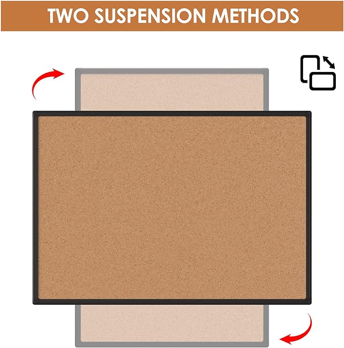 Bulletin Board 48 x 36, Large Wall Mounted Notice Board - Image 6