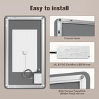 EOGOW Backlit Mirror for Bathroom, Stepless Dimmable, 3 Color Lights, High Lumen - Image 8