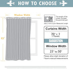 ChrisDowa Burgundyout Curtains 70 inches Wide - Image 6