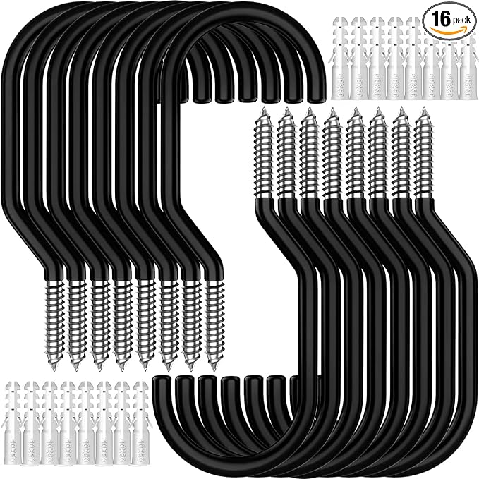 GURADESIGN 16-Pack Heavy Duty Bike Hook, Loading Capacity 100 LBS, 6 inch by GURADESIGN