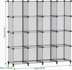 HOMIDEC Closet Organizers and Storage, 16 Cube Storage Organizer, Portable - Image 3