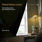 AJAZZ 100% Window Blinds Blackout Portable Blackout Curtains Adhesive Curtains - Image 2