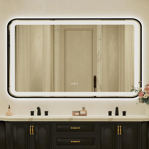 32x55 Inch LED Bathroom Mirror by Unknown