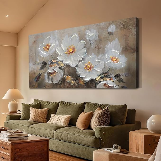 Anolyfi Vintage Flowers Canvas Wall Art Decor by Anolyfi