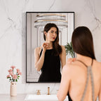 LOAAO Black Bathroom Mirror 24"X32" - Image 2