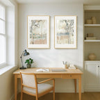 Framed Neutral Abstract Landscape Wall Art - Image 6