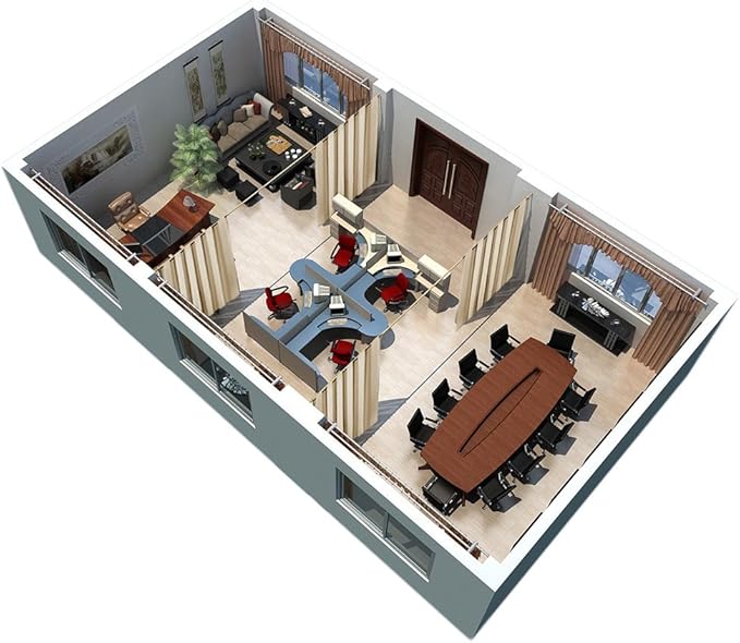 RYB HOME Wall Divider Curtain for Living Room, Noise Reduction Privacy Curtain - Image 7