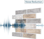8-Pack 3D Faux Brick Acoustic Wall Panels, 11.8" x 11.8" PET Soundproof & Noise - Image 4