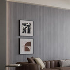 Yutianli PVC Slat Wall Panel Peel and Stick 118"x 15.7" Faux Wood Slat Panel - Image 2