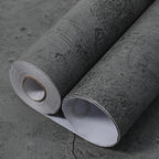 Dark Gray Concrete Wallpaper 15.9in X 720in, Wall Paper Pull and Stick by WAPANE