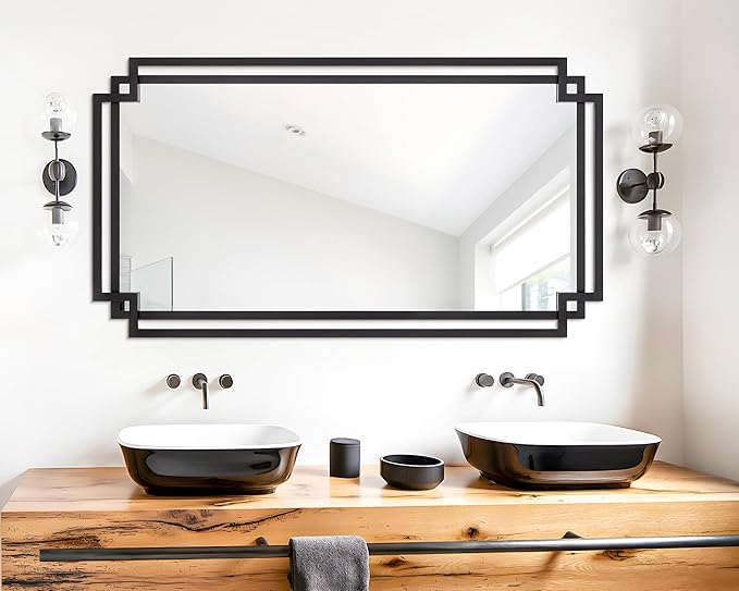 28" x 55" Living Room Mirror for Wall Decor, Large Decorative Mirror - Image 5