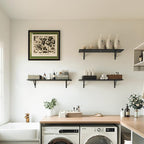 WOPITUES Floating Shelves for Wall 40″W x 8″D, Long Wall Mounted Shelves Set of - Image 6