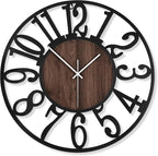 LEIKE Large Wall Clocks for Living Room, Non Ticking, Battery Operated - Image 9