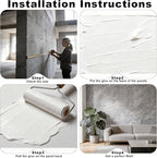 3D Wall Panels - 4PCS 47.2"x23.6" Faux Stone Wall Covering - MCM Modified Clay - Image 6