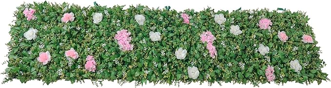 VEVOR Artificial Luxury‌ Flower Wall Backdrop, Each Panel 2 x 8 ft, Gorgeous 3D - Image 9