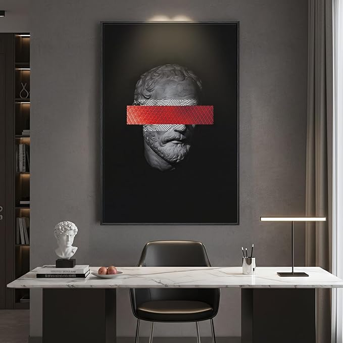 Framed Modern Wall Art, Large Minimalist Canvas Prints Paintings - Image 5