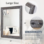 AAZZKANG Wall Mirror with Rectangle Wood Frame Large 28"x20" Rustic Decorative - Image 2
