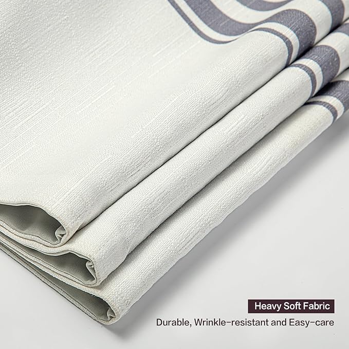 DEJAVU Roman Shade, Classic Grey Stripe Custom Blackout Light Filtering Roman - Image 2