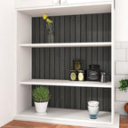 Grey/Black 3D Wood Panels for Wall Decor 197"x11.8" Peel and Stick Faux Wood - Image 7