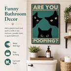 Funny Black Cat Wall Art - Image 4