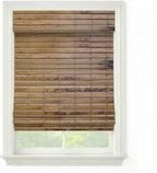 Cordless Woven Wood Roman Shades, 56W x 36H, Hatteras Camel, Sizes 20-72 Wide by FirstRateBlinds