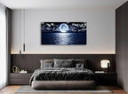 Cao Gen Decor Art S06975 Wall Art Canvas Prints Moon Sea Ocean Landscape 1 - Image 5