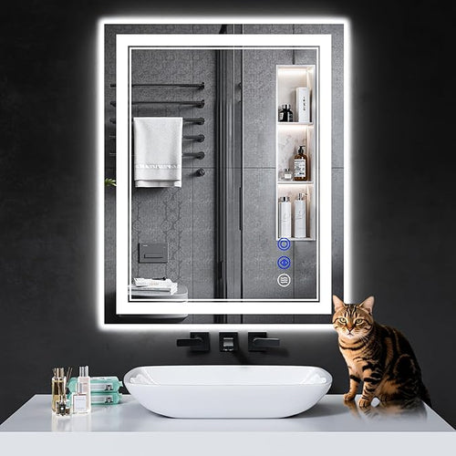 30"x24" LED Bathroom Mirror by INFINIGLASS