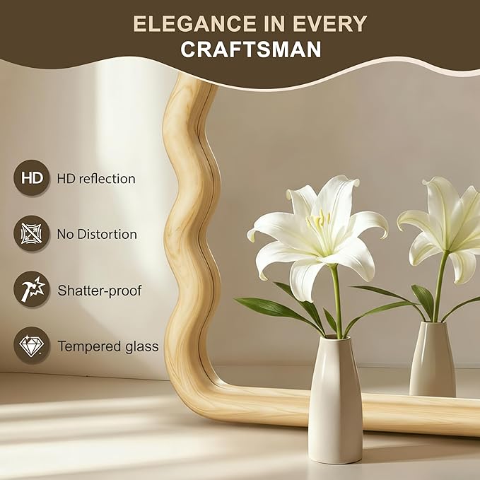 Wavy Mirror for Wall, for Bedroom, Living Room - Image 5
