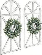 SwallowLiving Set of 2 Large Farmhouse Window Frame Wall Decor, 16x32 Inch by SwallowLiving