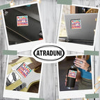 (03Pcs) Please Don’t Be Boring Sticker Sarcastic Attitude Vinyl Decal for Gift Minimal Relatable Quote Stickers for Laptop Water Bottle Journal Size 2.7" x 3"