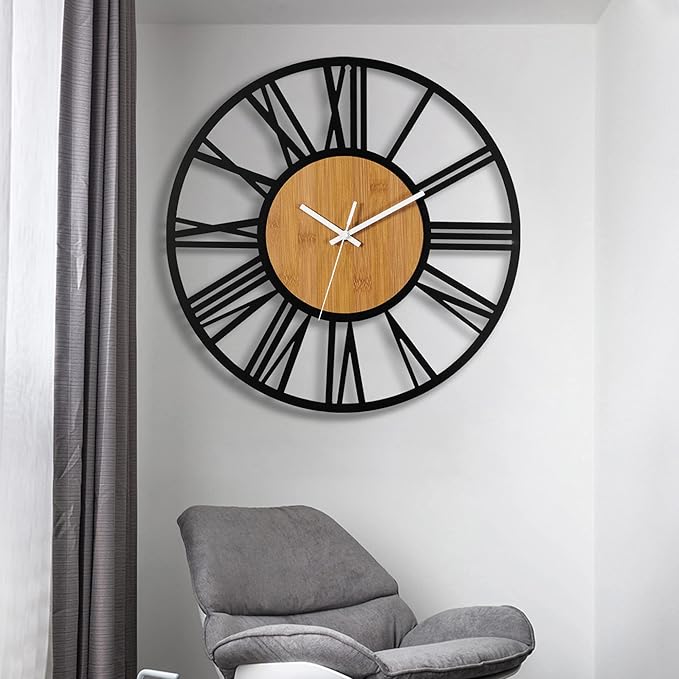 1st owned Wall Clocks for Living Room Decor, Round Silent Non Ticking, Modern - Image 7