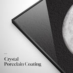 Framed Modern Elegant Black and White Moon Wall Art, Large Minimalist Celestial - Image 5