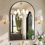 NEWBULIG 26X38 Inch Arched Bathroom Mirror - Image 2