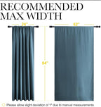 NICETOWN 2 Panels Blackout Curtains, Rod Pocket Thermal Insulated Drapes 84 - Image 6